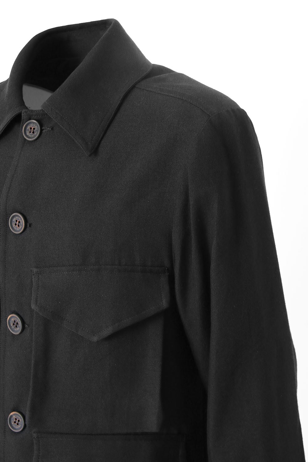 DRILL RAYON 4 POCKET SQUARE JACKET