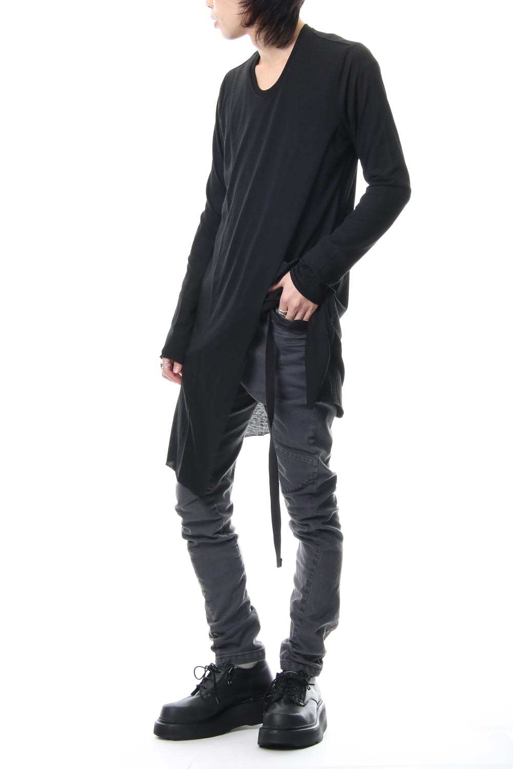 TWISTED SKINNY PANTS Charcoal