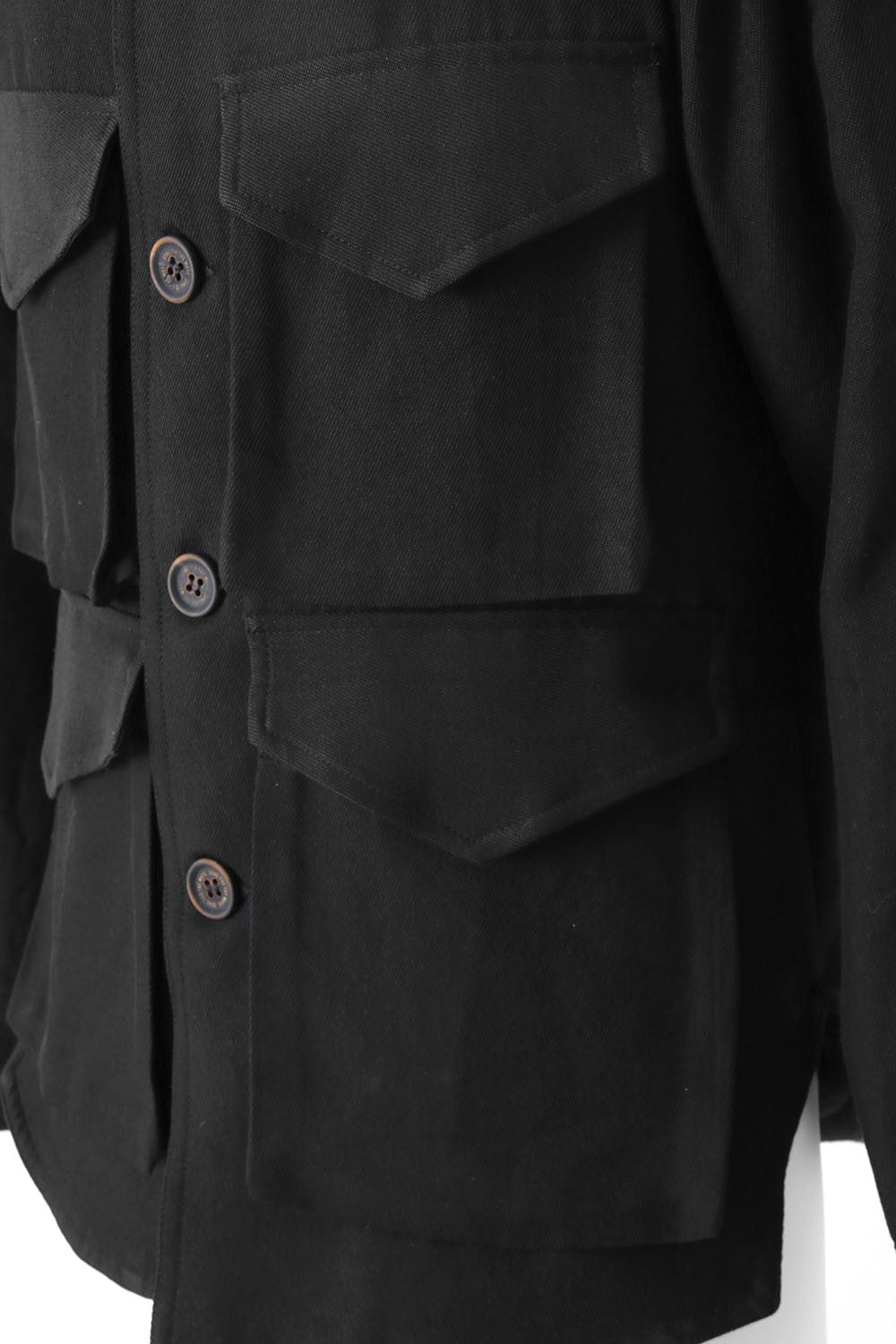 DRILL RAYON 4 POCKET SQUARE JACKET