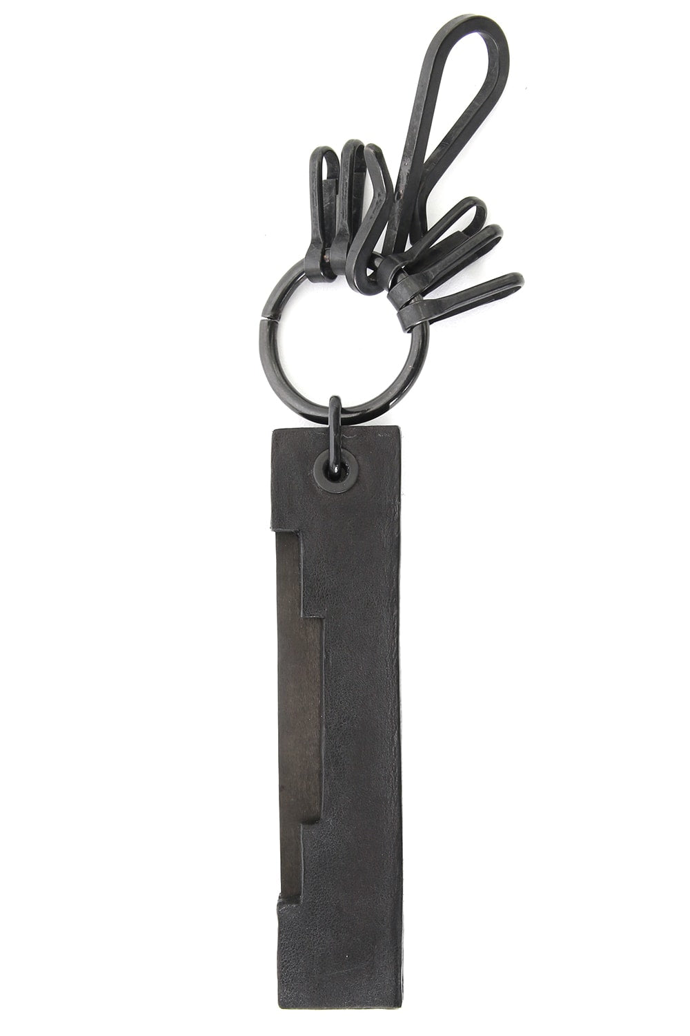 CHISELED LEATHER KEY HOLDER