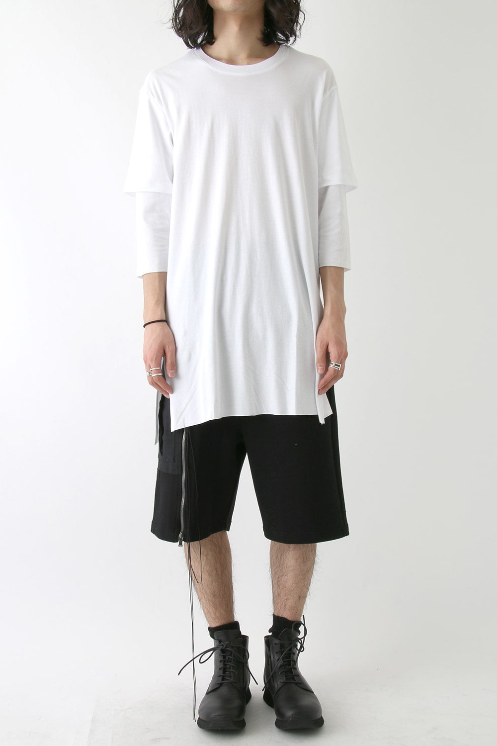 Smooth Layered Three Quarter Sleeve Tee