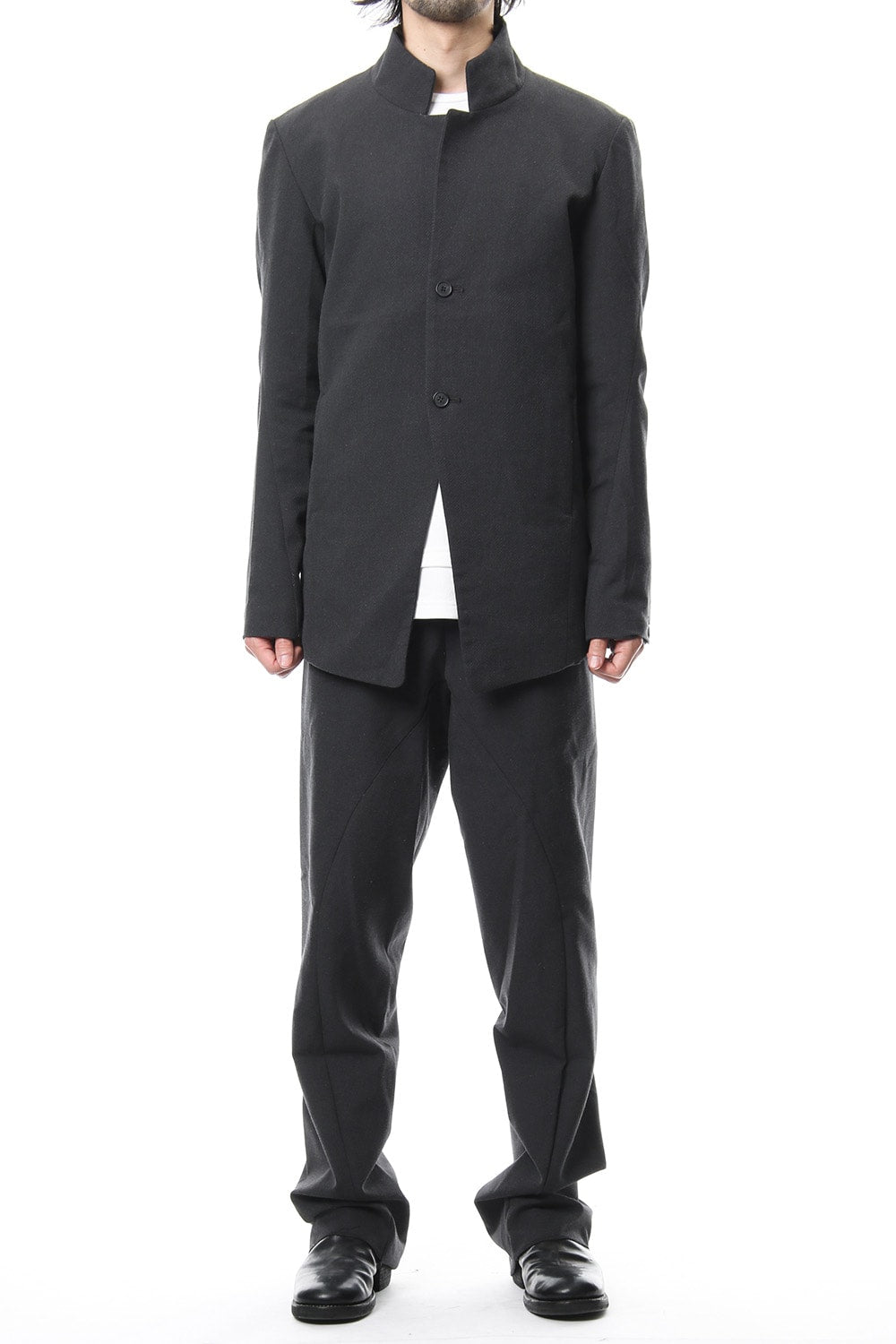 Dobby Pin Head Draping jacket RB-023 CB.Black