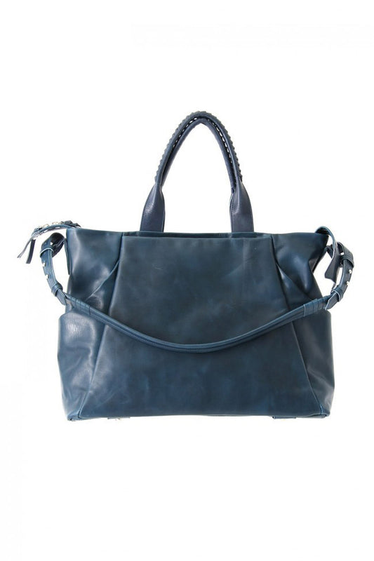 Wall shoulder bag - Cow Mineral - Dark Navy