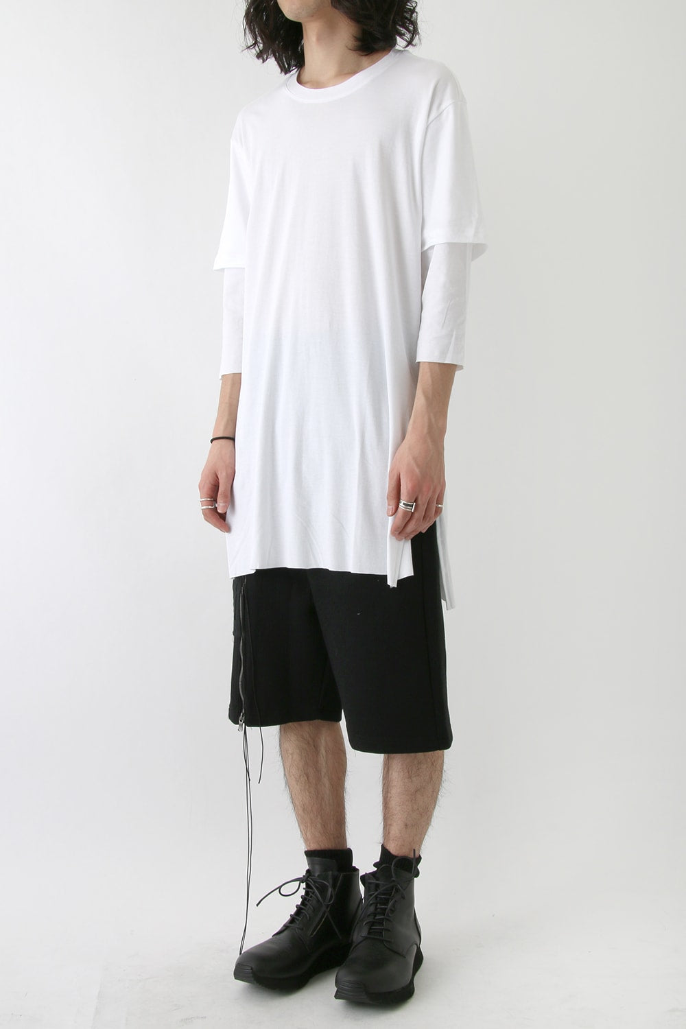 Smooth Layered Three Quarter Sleeve Tee