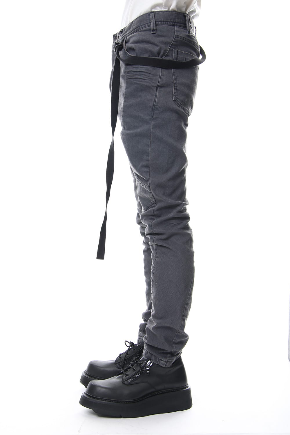 TWISTED SKINNY PANTS Charcoal