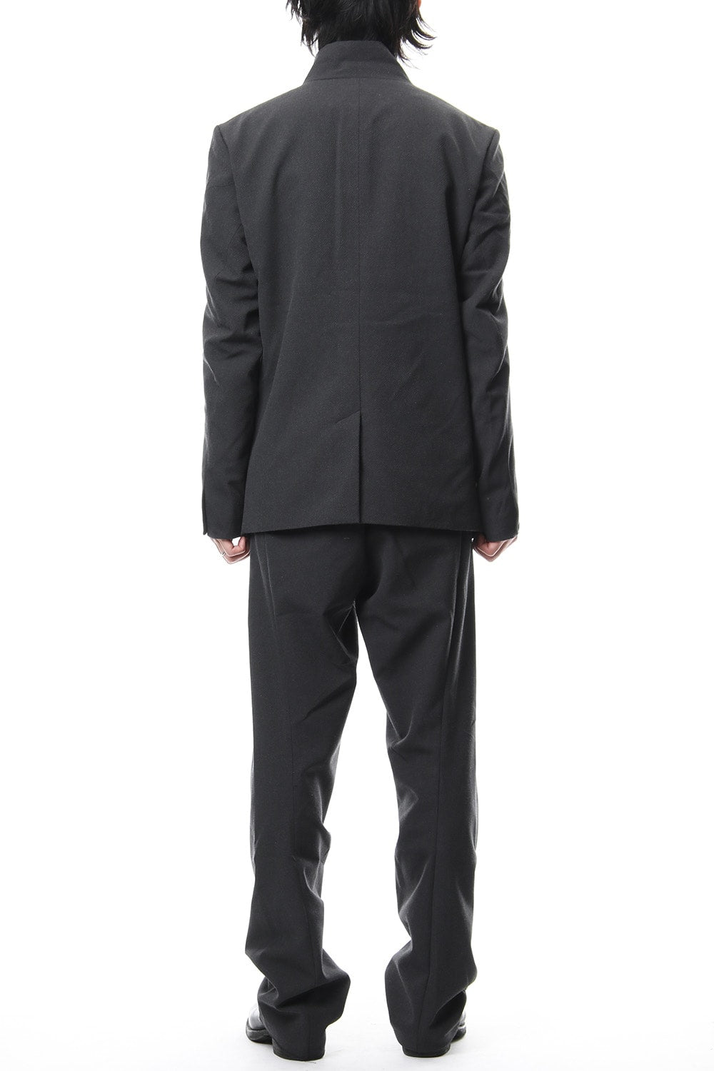 Dobby Pin Head Draping Wide Pants RB-020 CB.Black