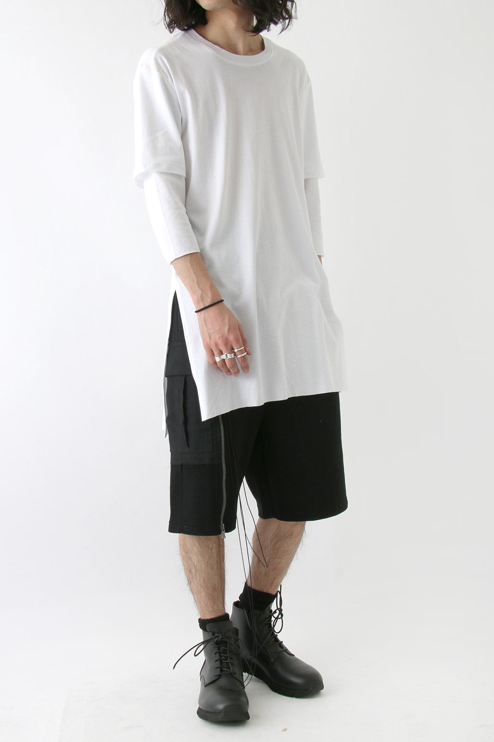 Smooth Layered Three Quarter Sleeve Tee