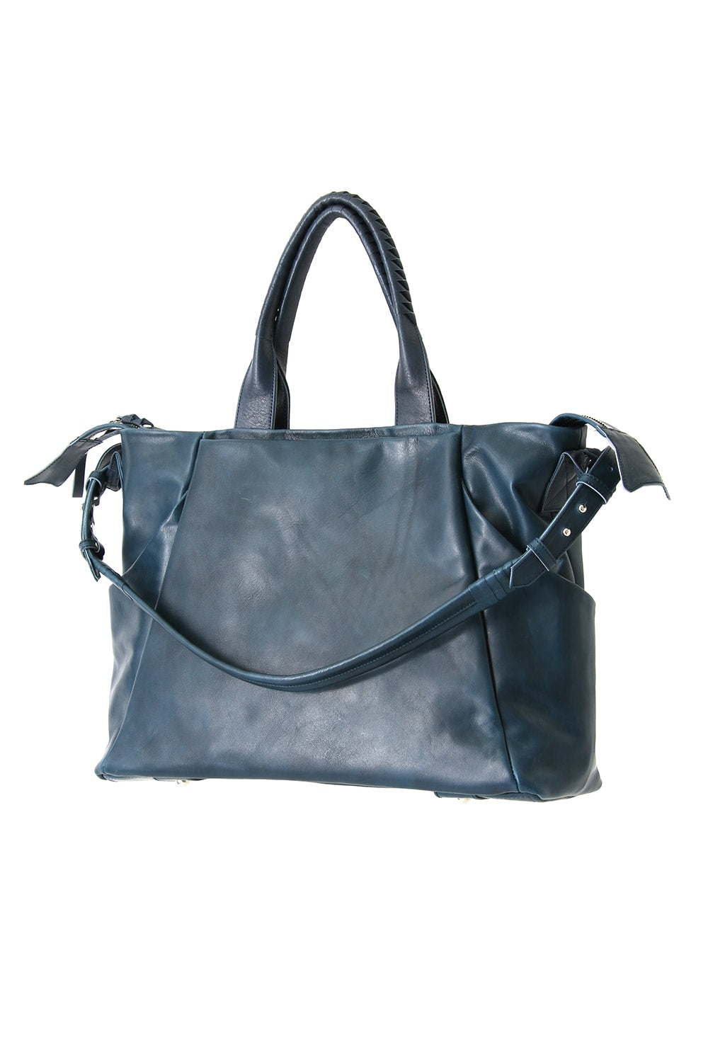 Wall shoulder bag - Cow Mineral - Dark Navy