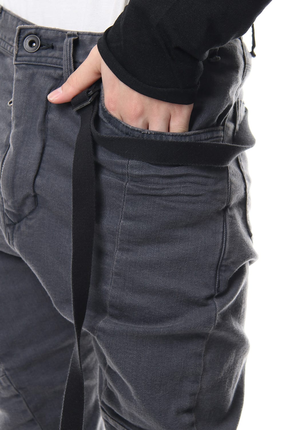 TWISTED SKINNY PANTS Charcoal