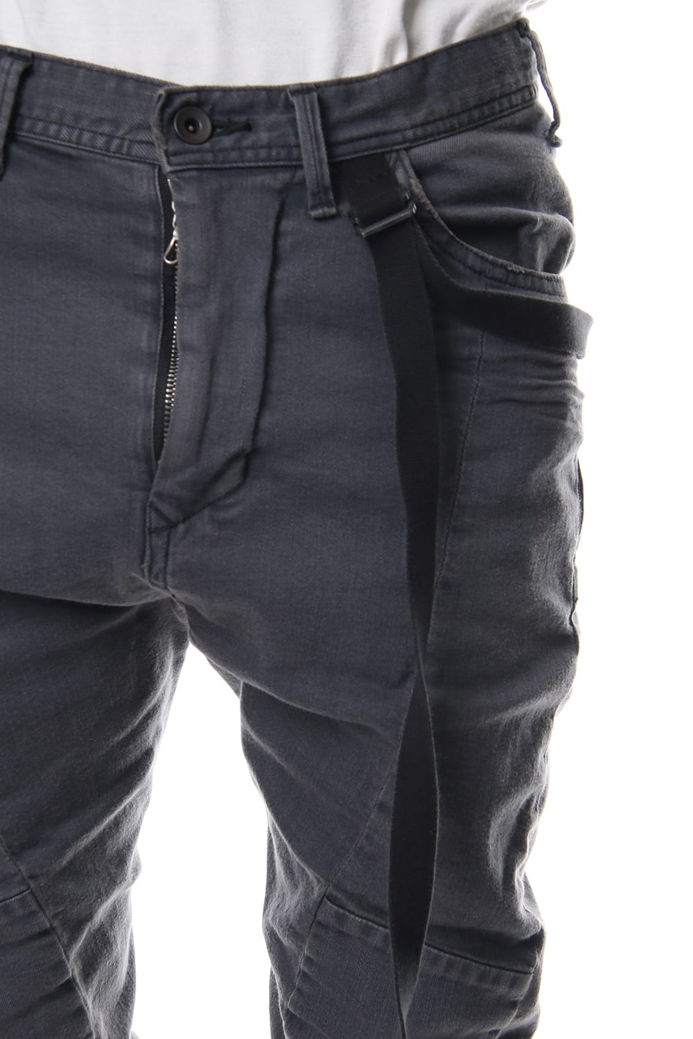 TWISTED SKINNY PANTS Charcoal