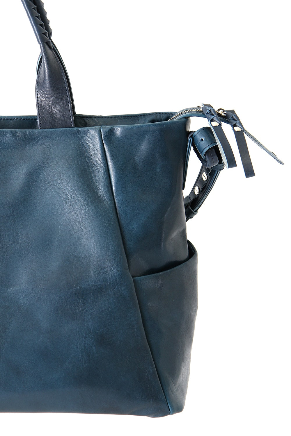 Wall shoulder bag - Cow Mineral - Dark Navy