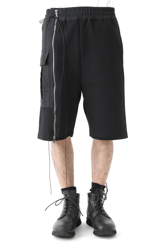 Ctton Nylon  Cardboard Knit Shorts