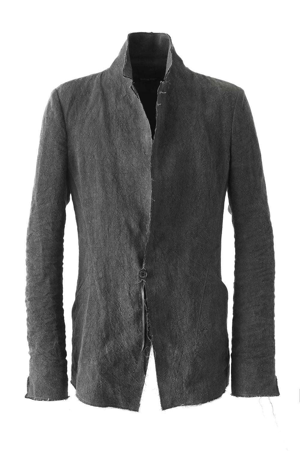 Sumi Dyed Linen Tailored Jacket