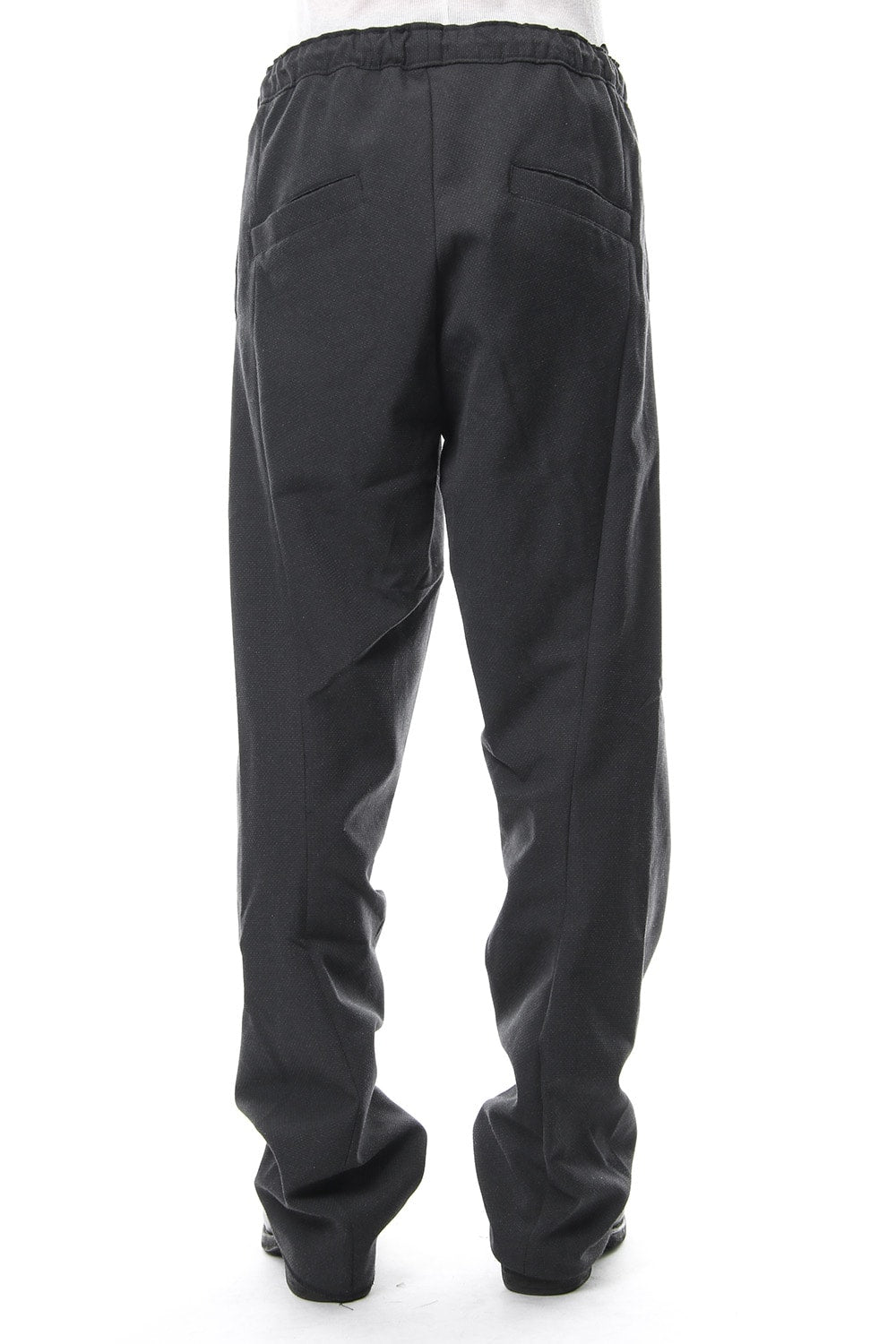 Dobby Pin Head Draping Wide Pants RB-020 CB.Black