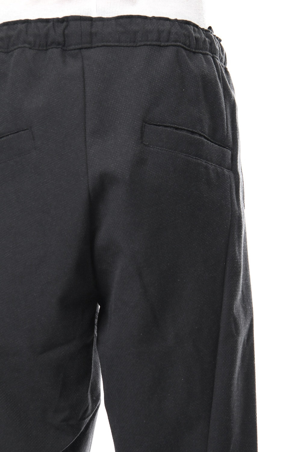 Dobby Pin Head Draping Wide Pants RB-020 CB.Black