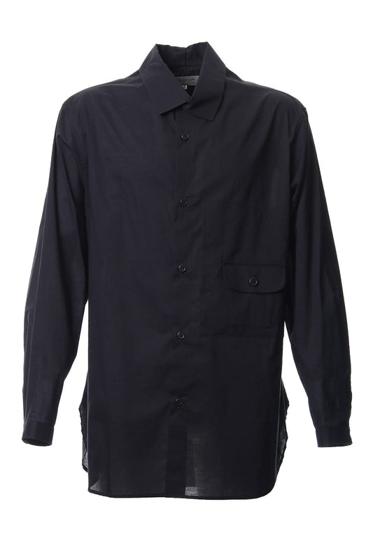 Open Button Stand Shirt