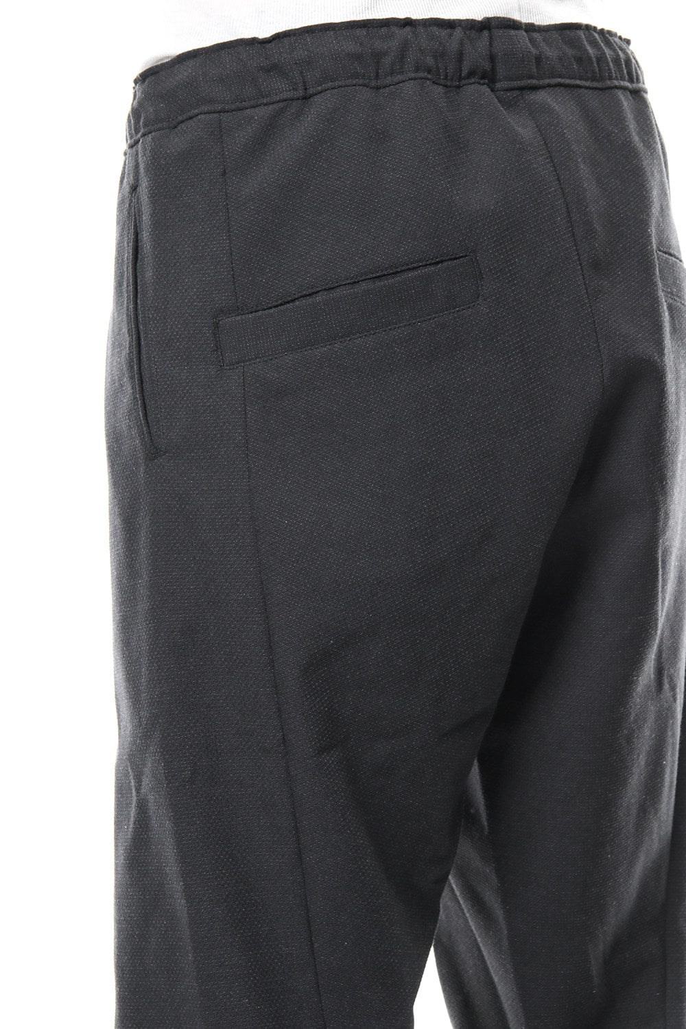 Dobby Pin Head Draping Wide Pants RB-020 CB.Black