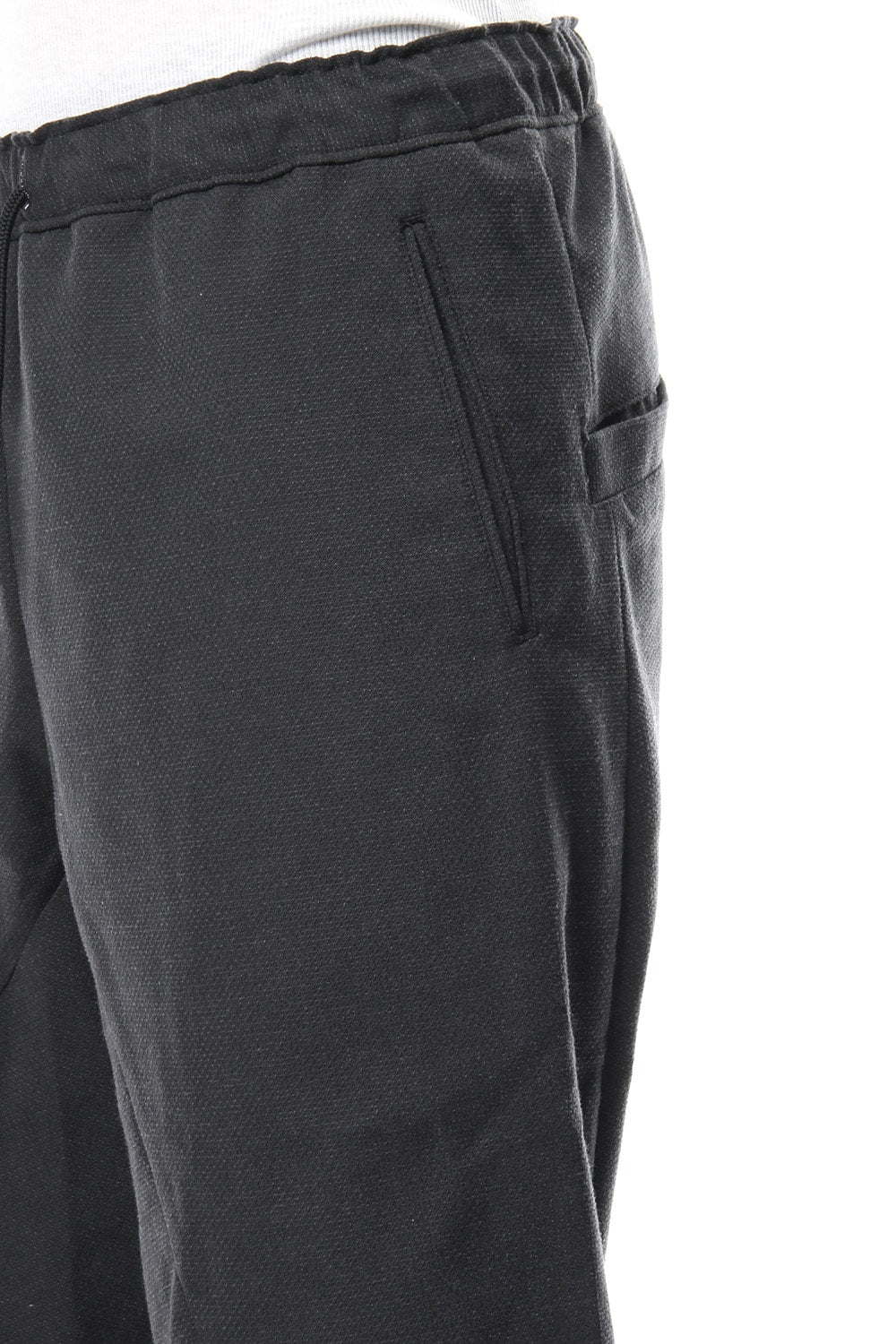 Dobby Pin Head Draping Wide Pants RB-020 CB.Black