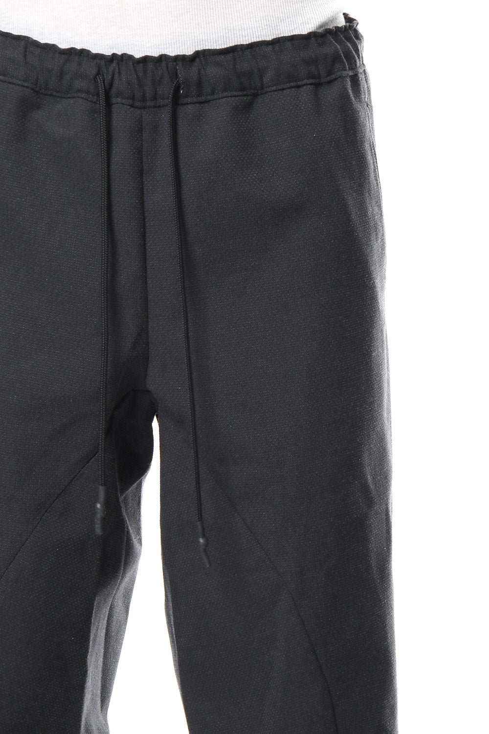 Dobby Pin Head Draping Wide Pants RB-020 CB.Black