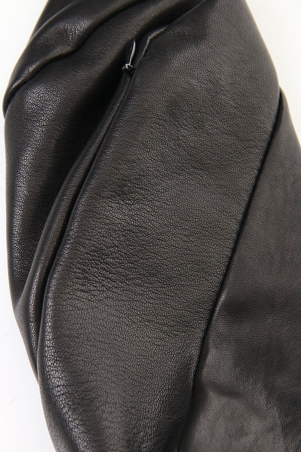 Lamb leather Neck pouch - Black