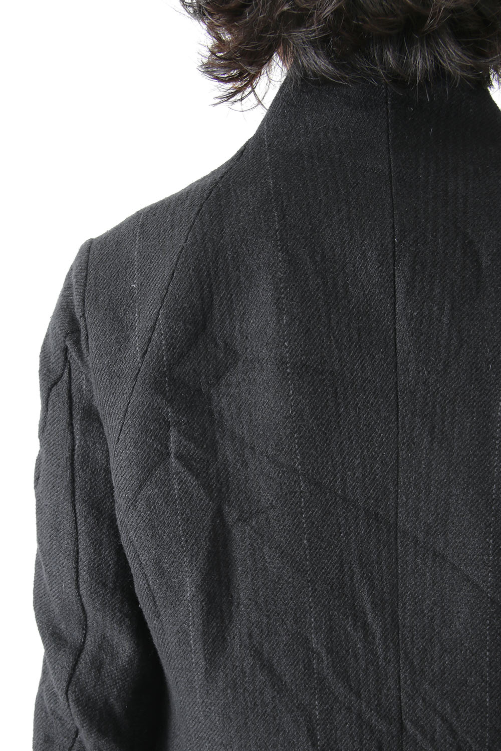 Jacket Silk Linen Wool Stripe