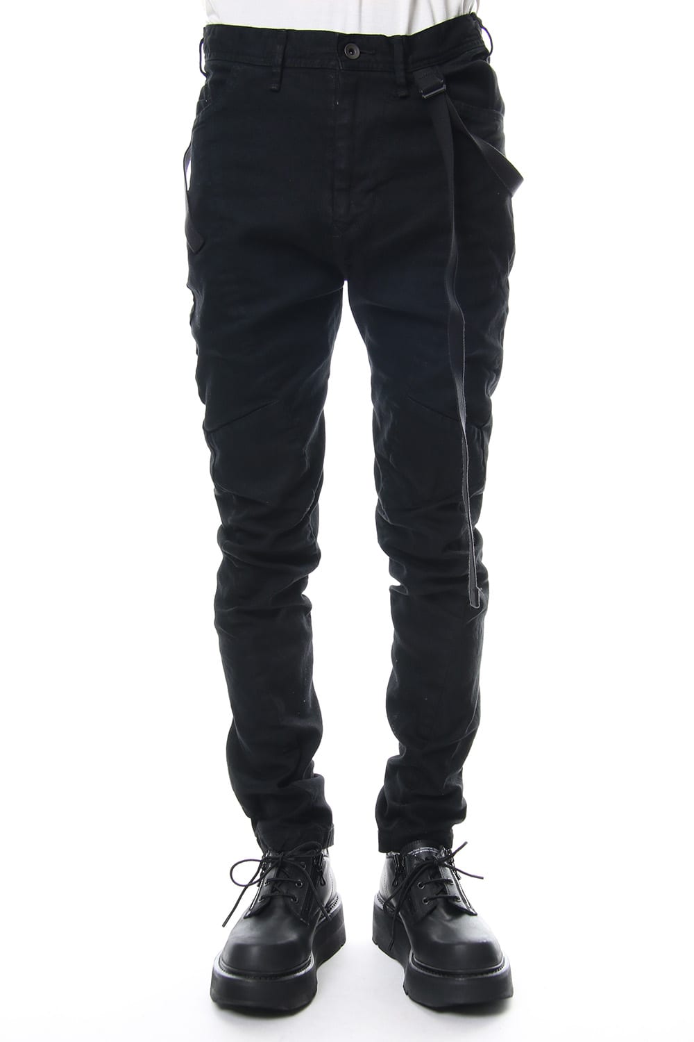 TWISTED SKINNY PANTS Black