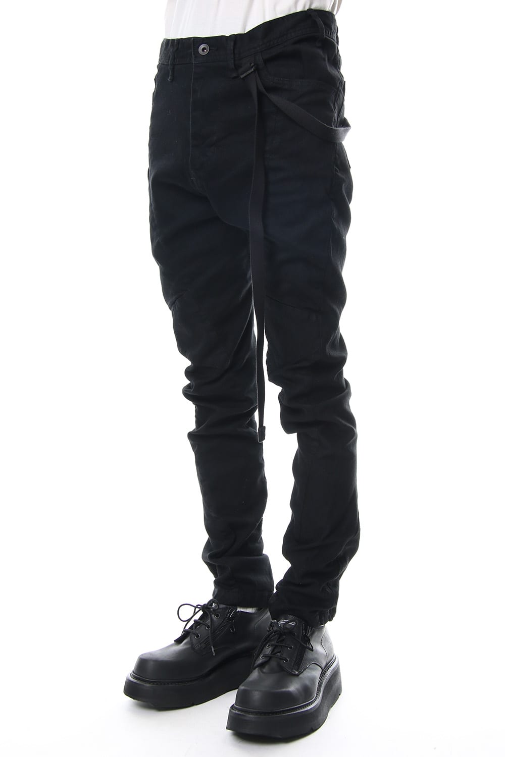 TWISTED SKINNY PANTS Black