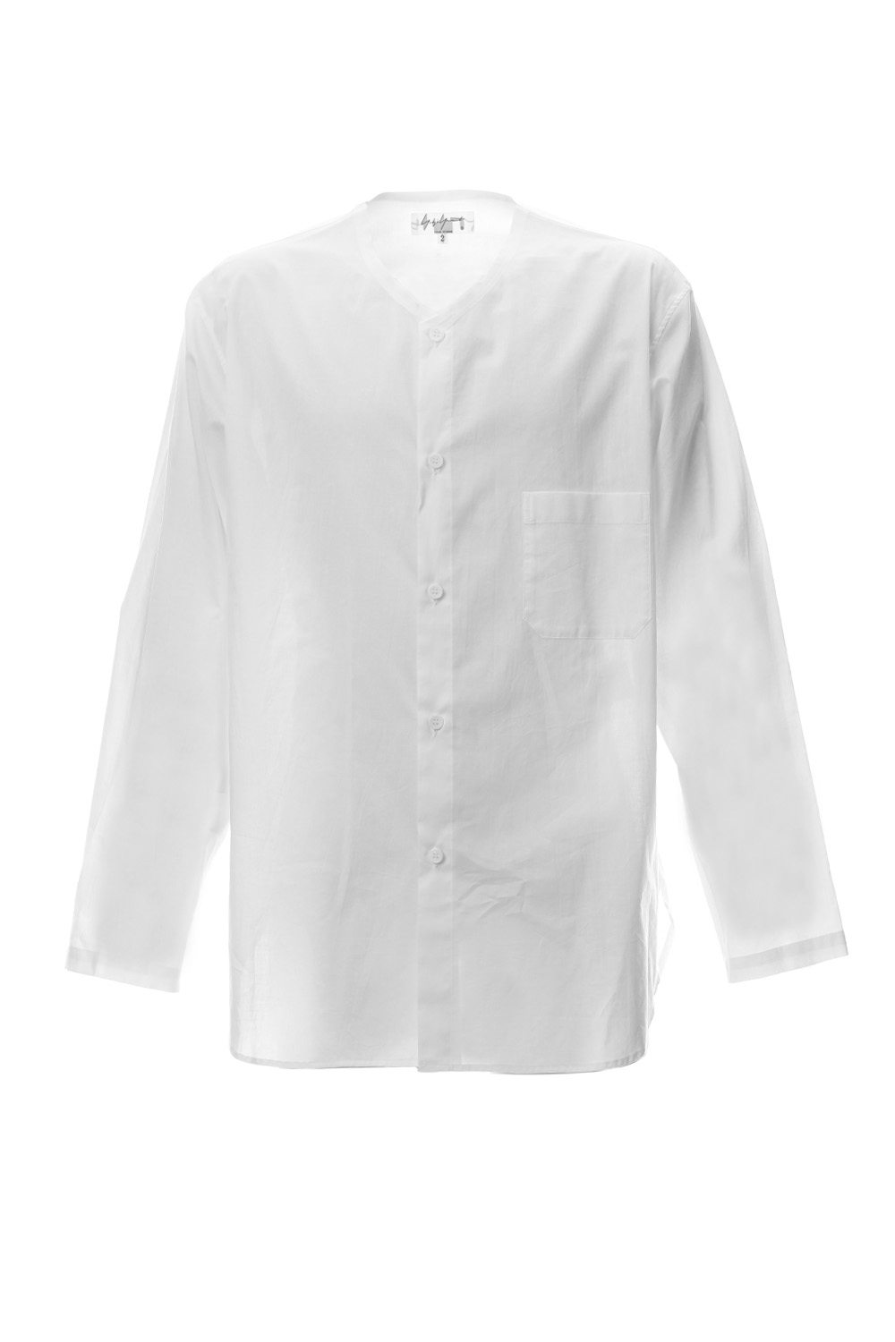 No Collar Long Sleeve Shirt