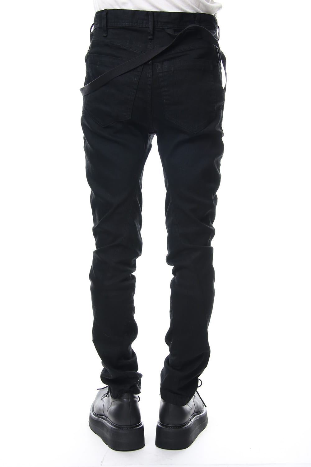 TWISTED SKINNY PANTS Black