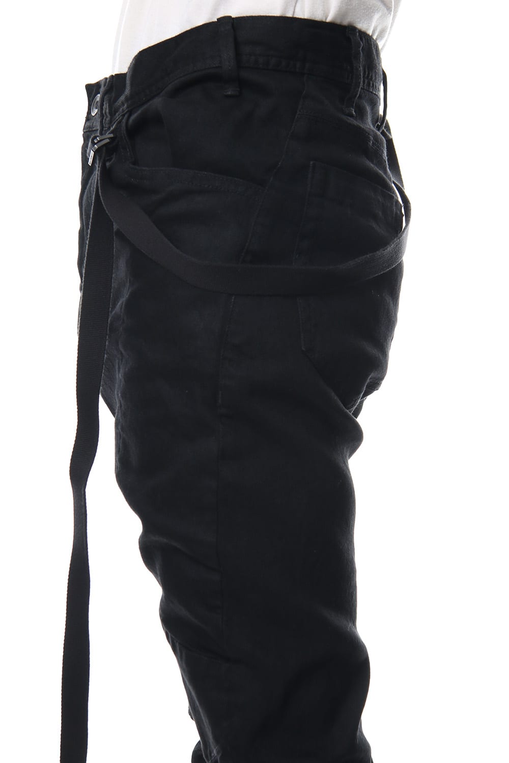 TWISTED SKINNY PANTS Black