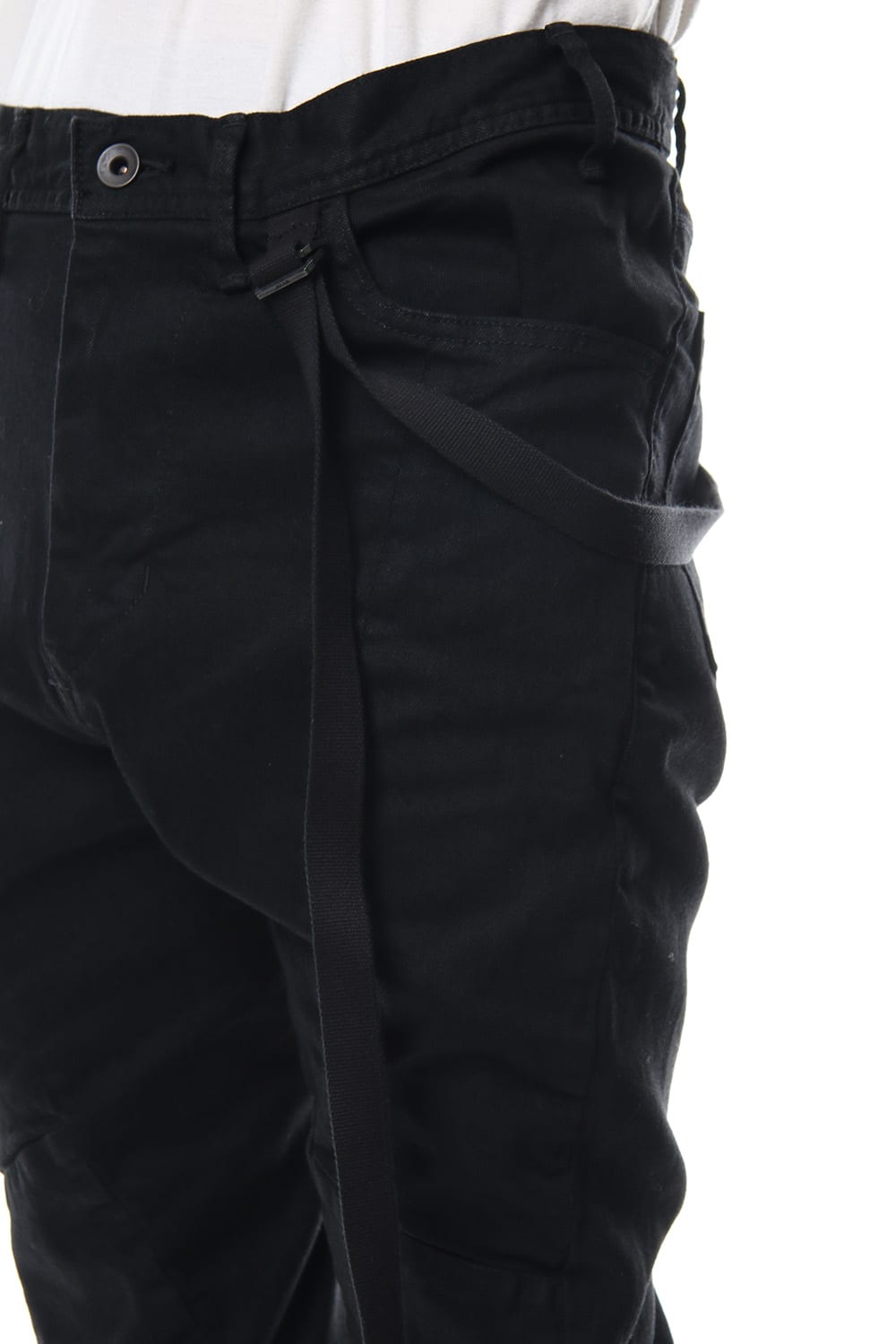 TWISTED SKINNY PANTS Black