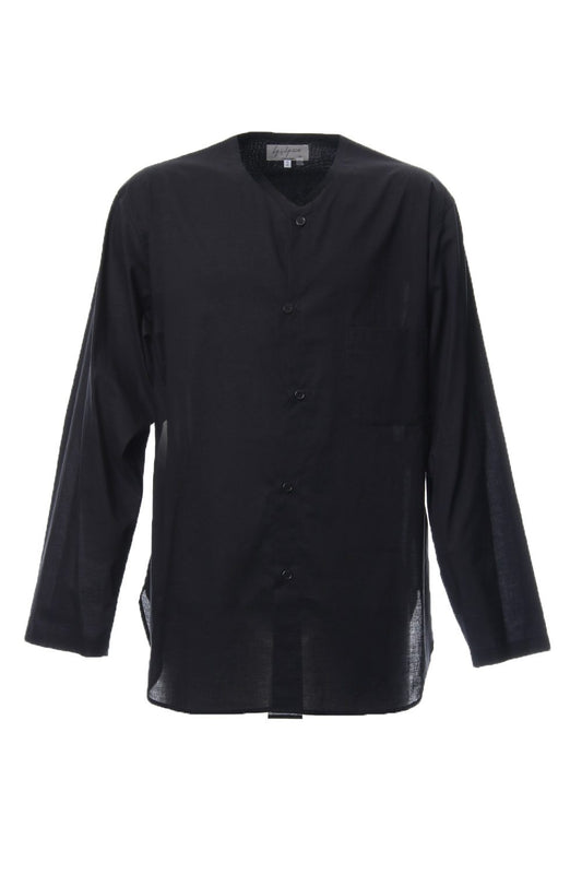 No Collar Long Sleeve Shirt