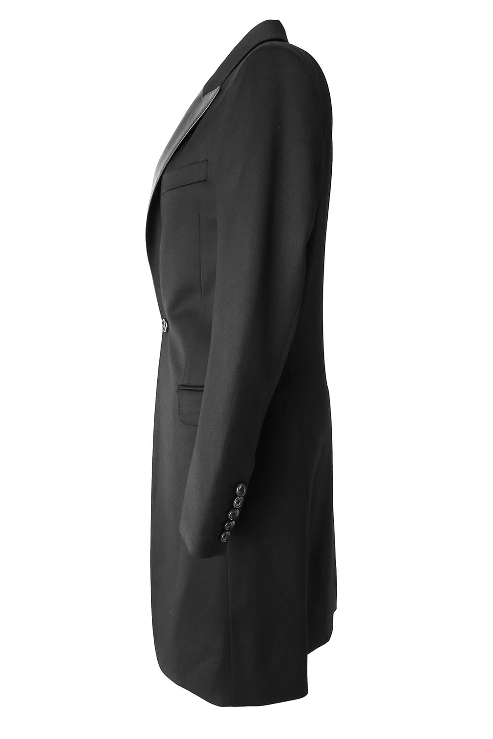 Tuxedo Cloth Stretch Long Jacket