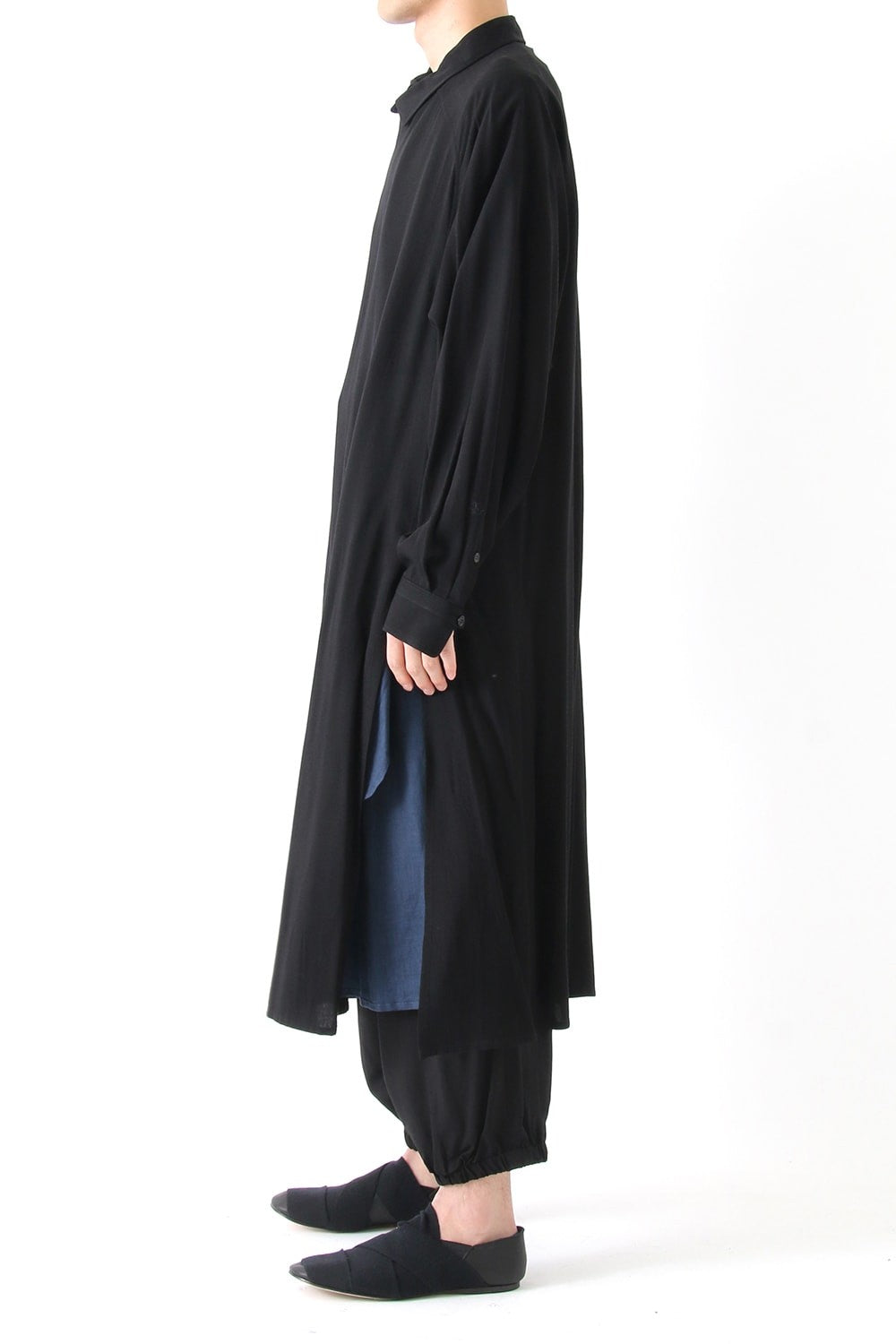 Double Left Side Shirt Coat