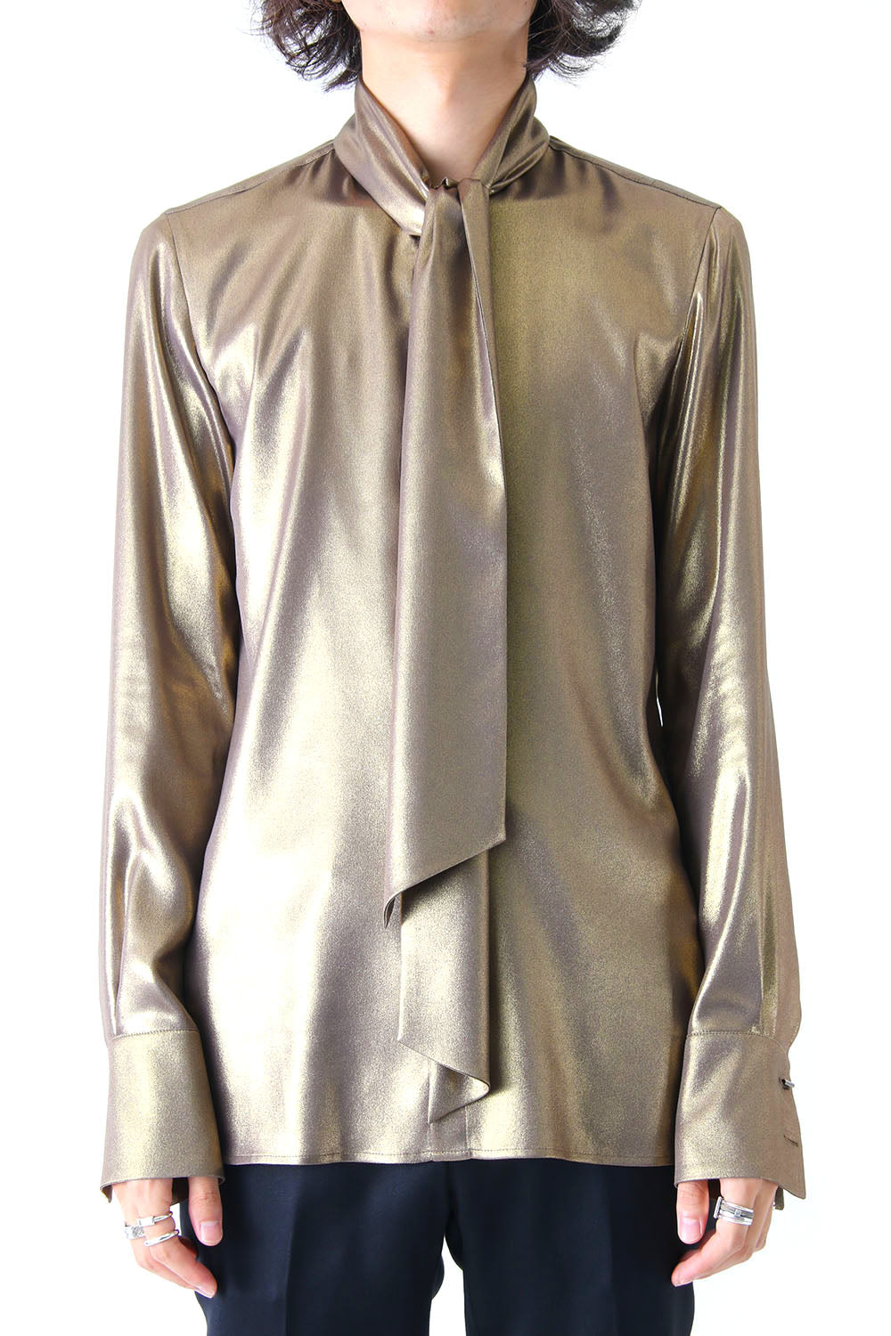 METALIC GEORGETTE SHIRT