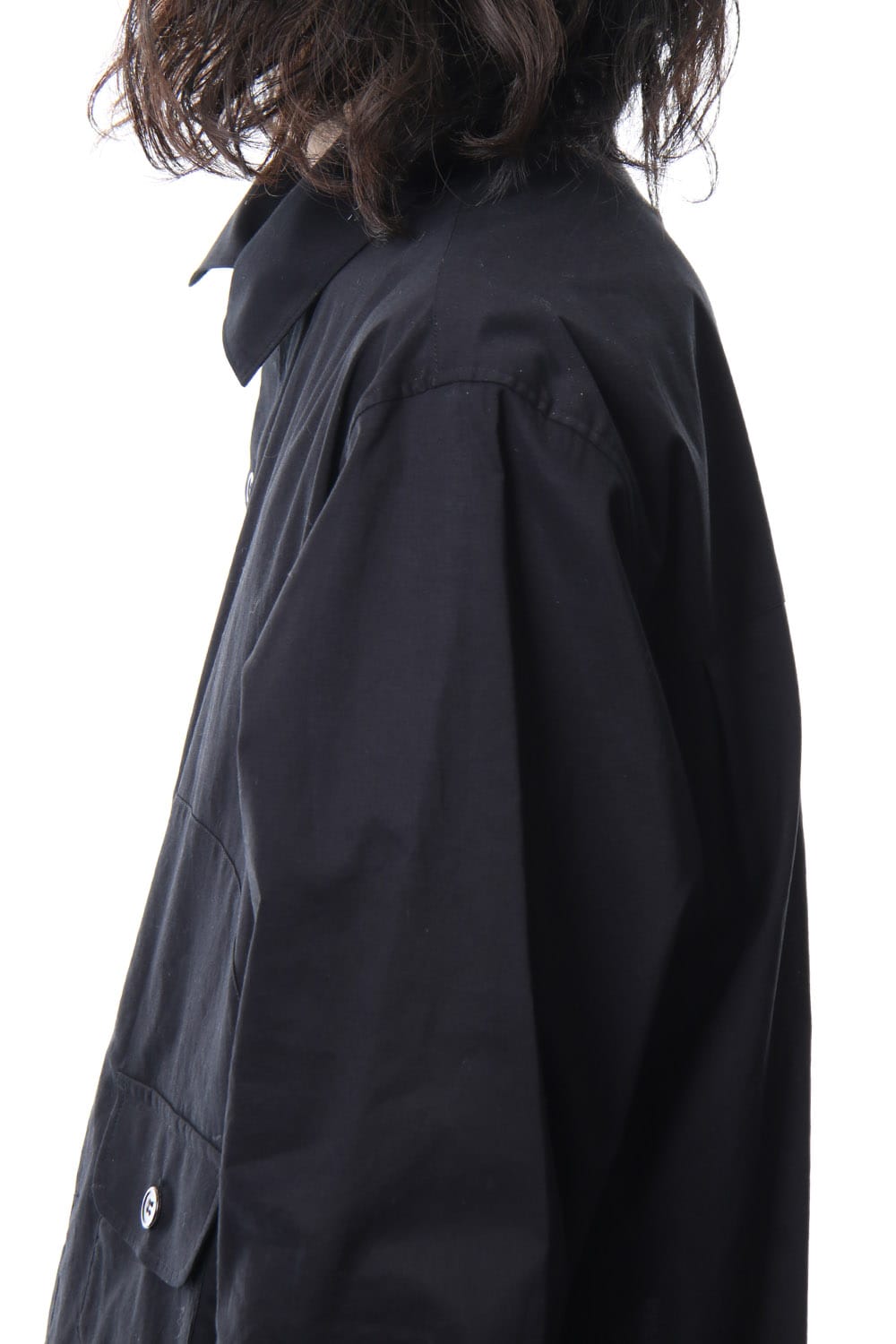 Open Button Stand Shirt