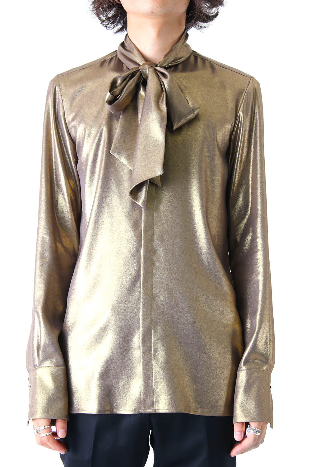 METALIC GEORGETTE SHIRT