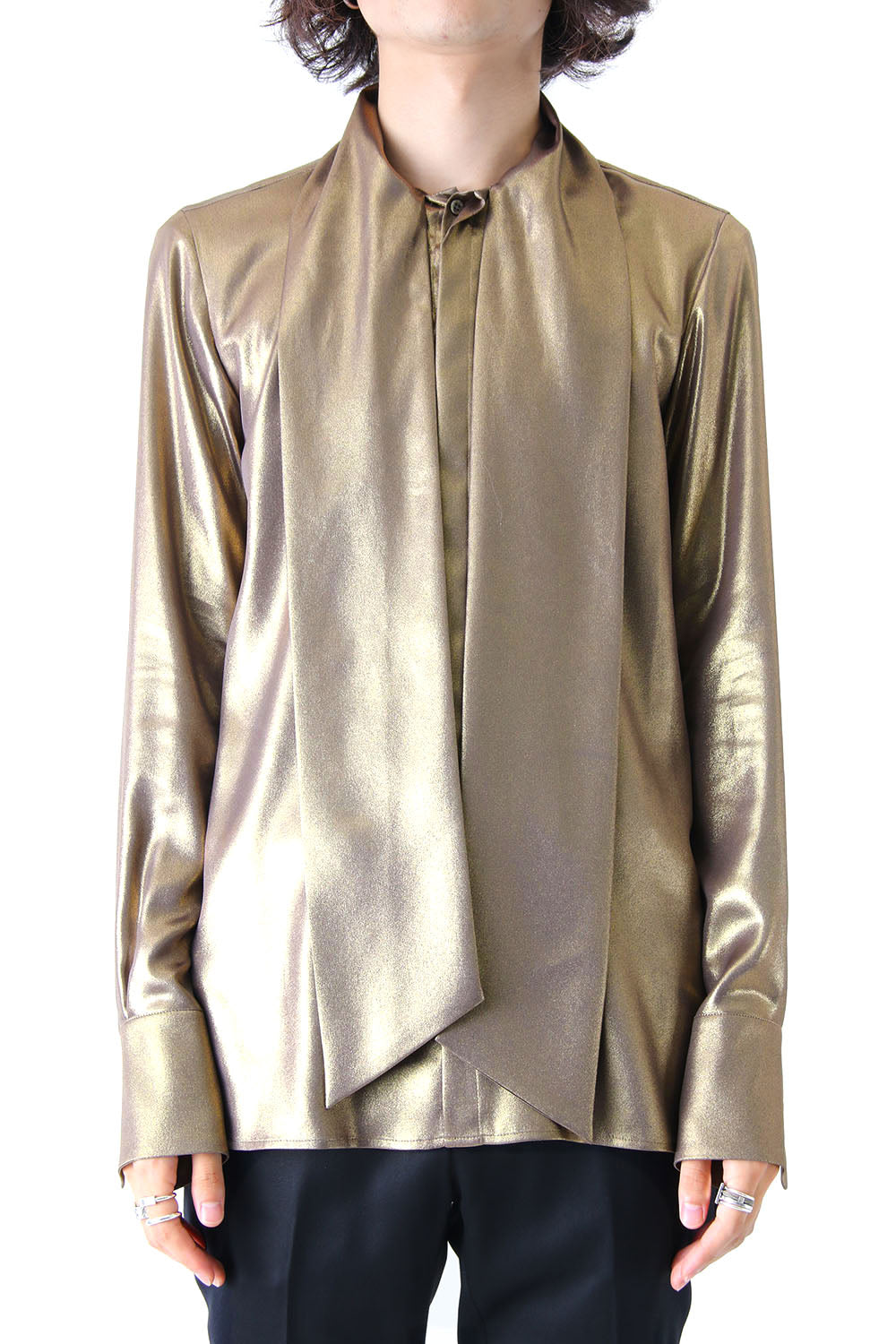 METALIC GEORGETTE SHIRT