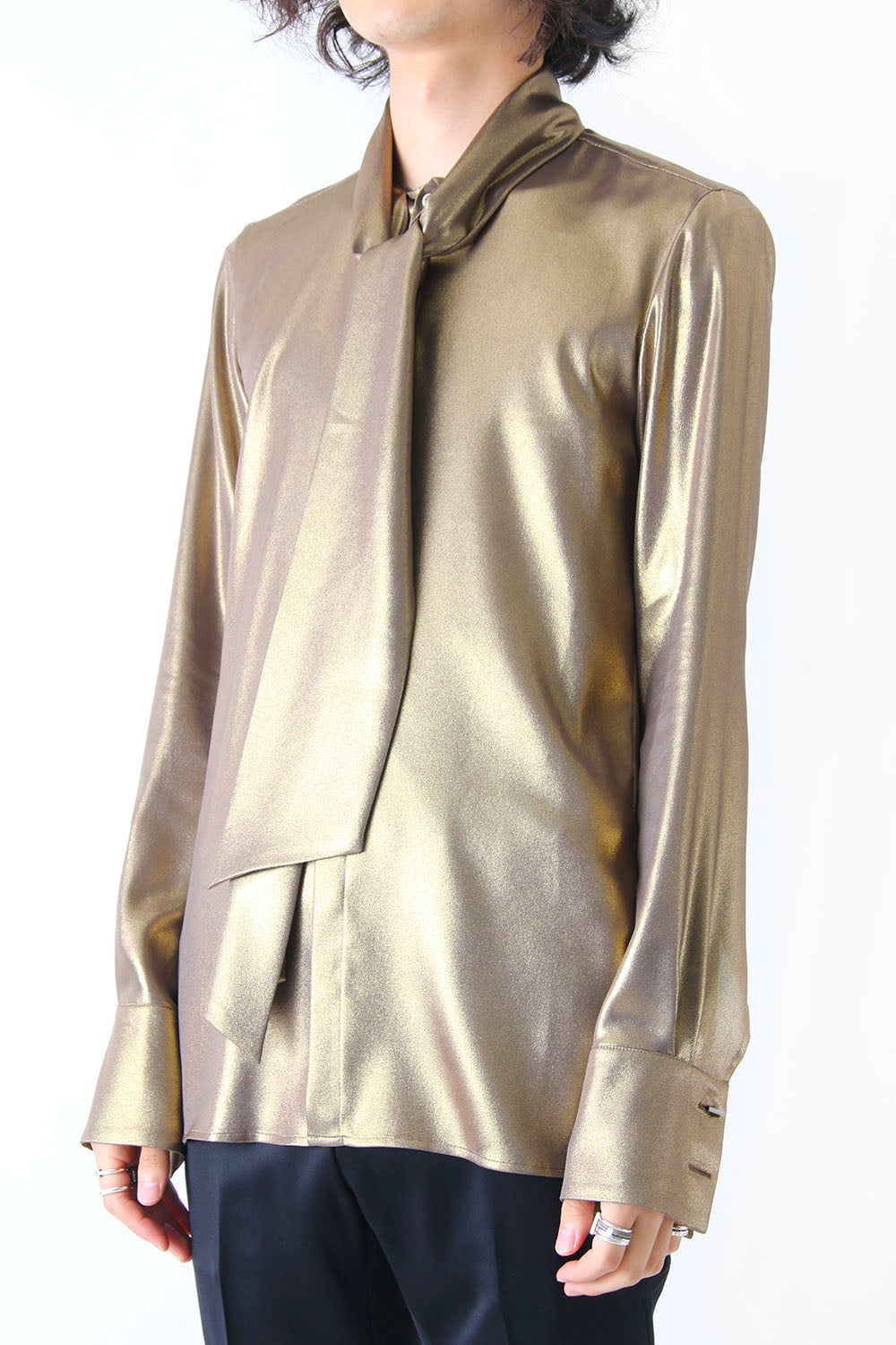 METALIC GEORGETTE SHIRT