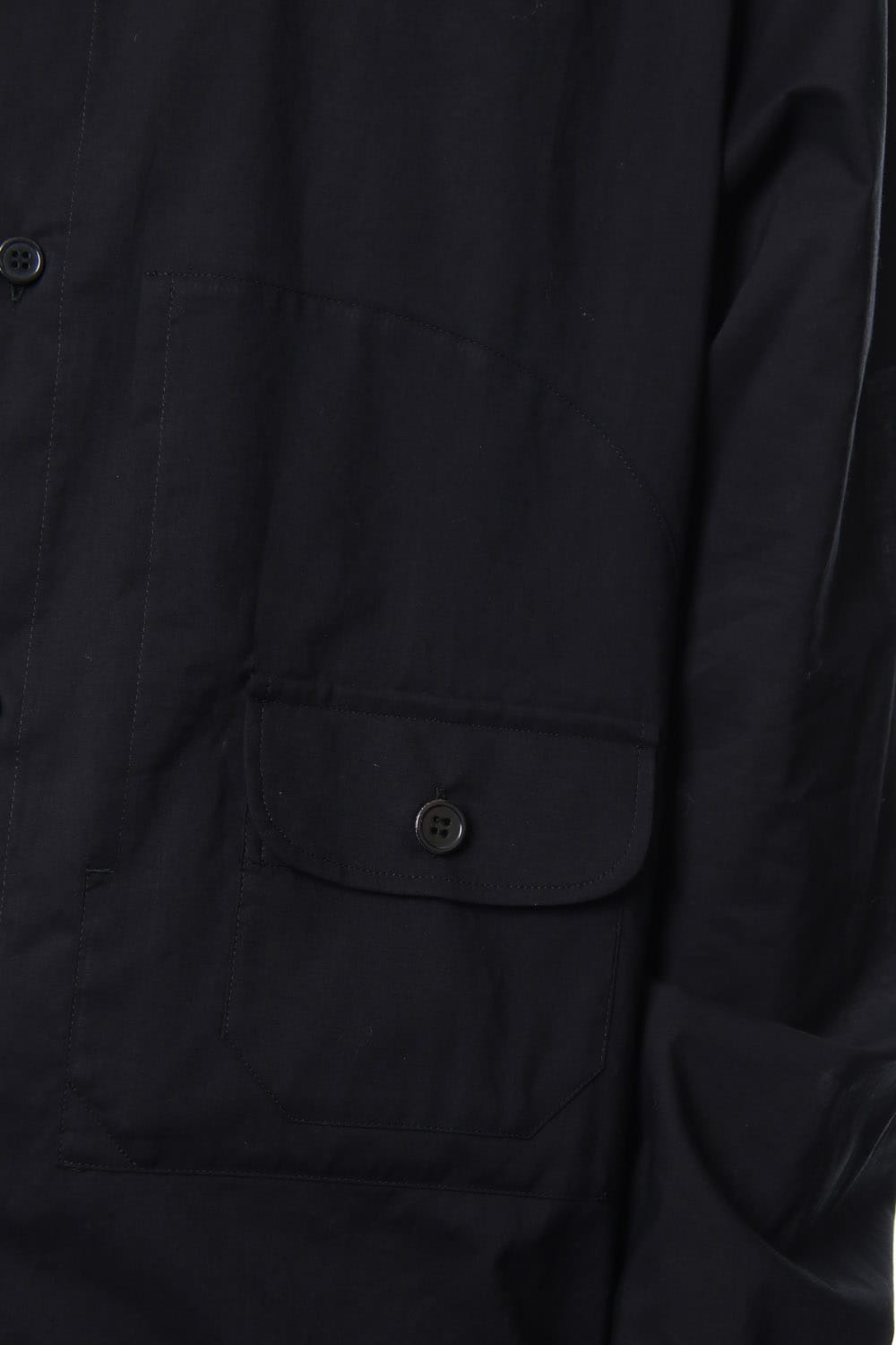 Open Button Stand Shirt