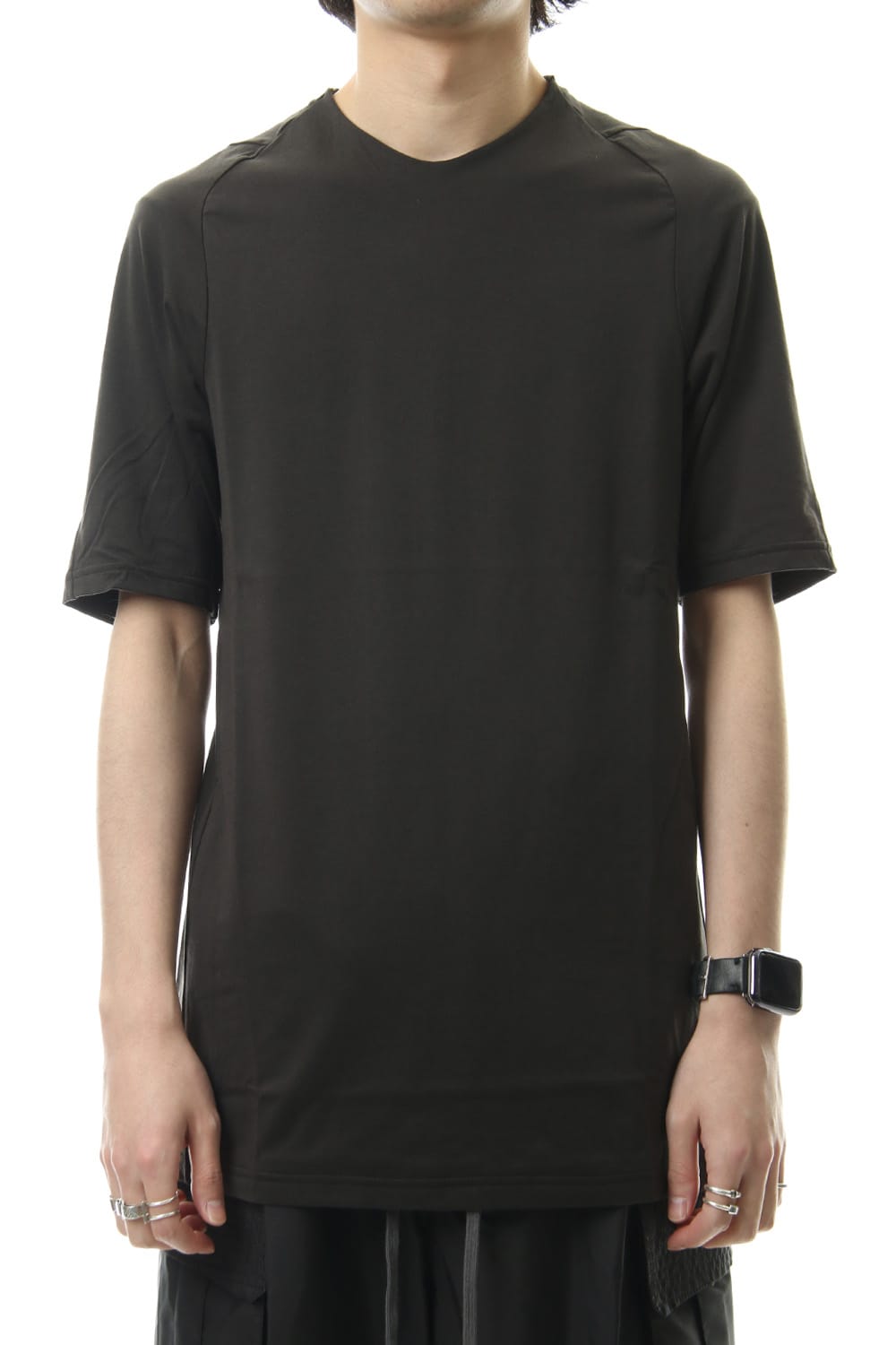 Short sleeve Indian cotton jersey ( SUVIN ) - Grape Gray