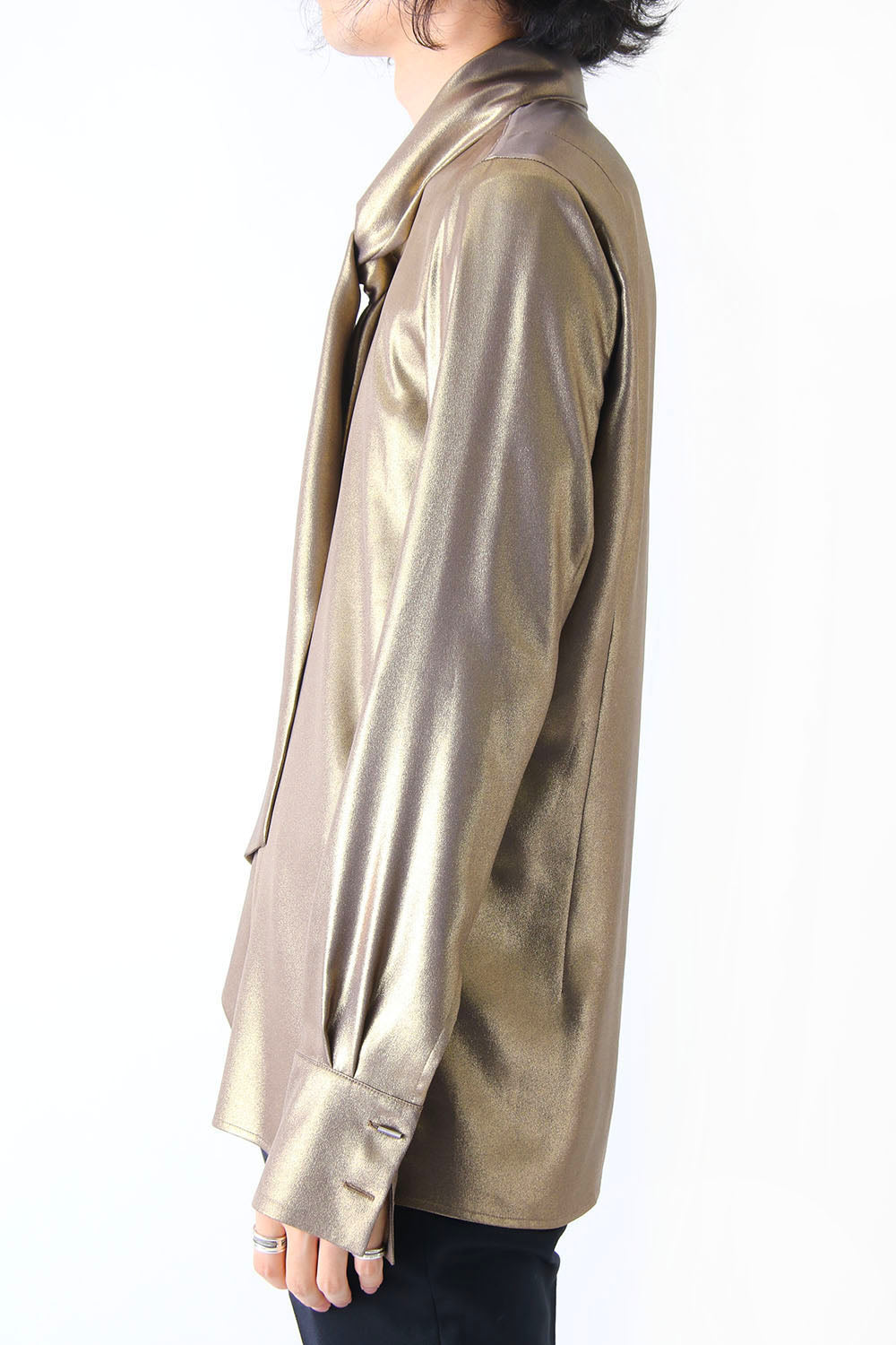 METALIC GEORGETTE SHIRT