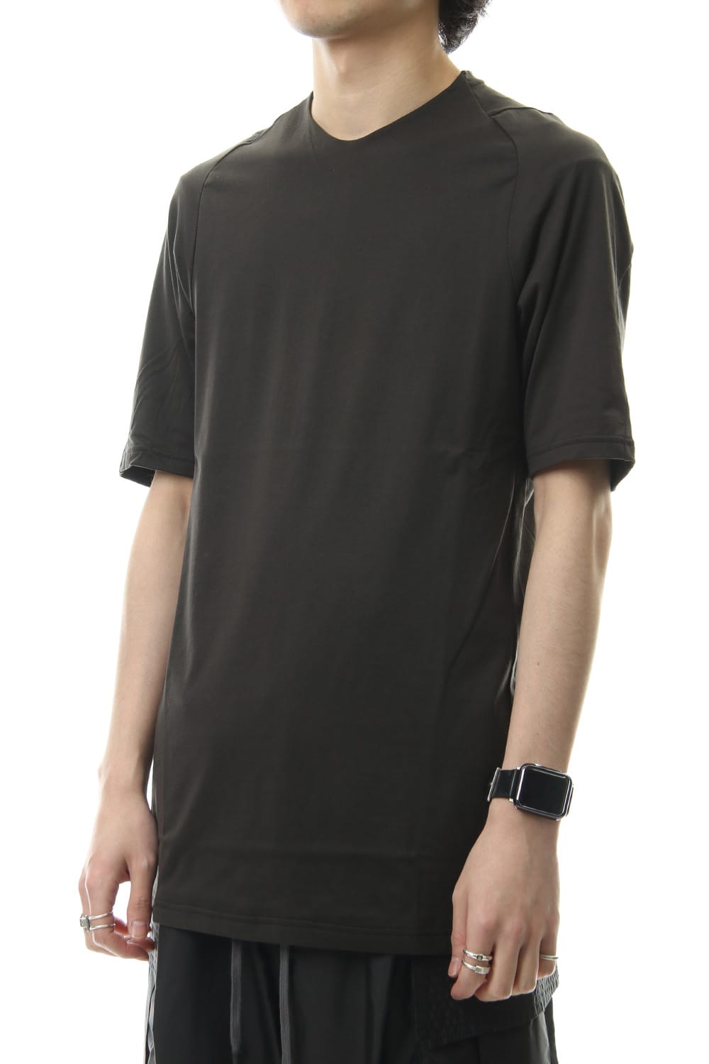 Short sleeve Indian cotton jersey ( SUVIN ) - Grape Gray