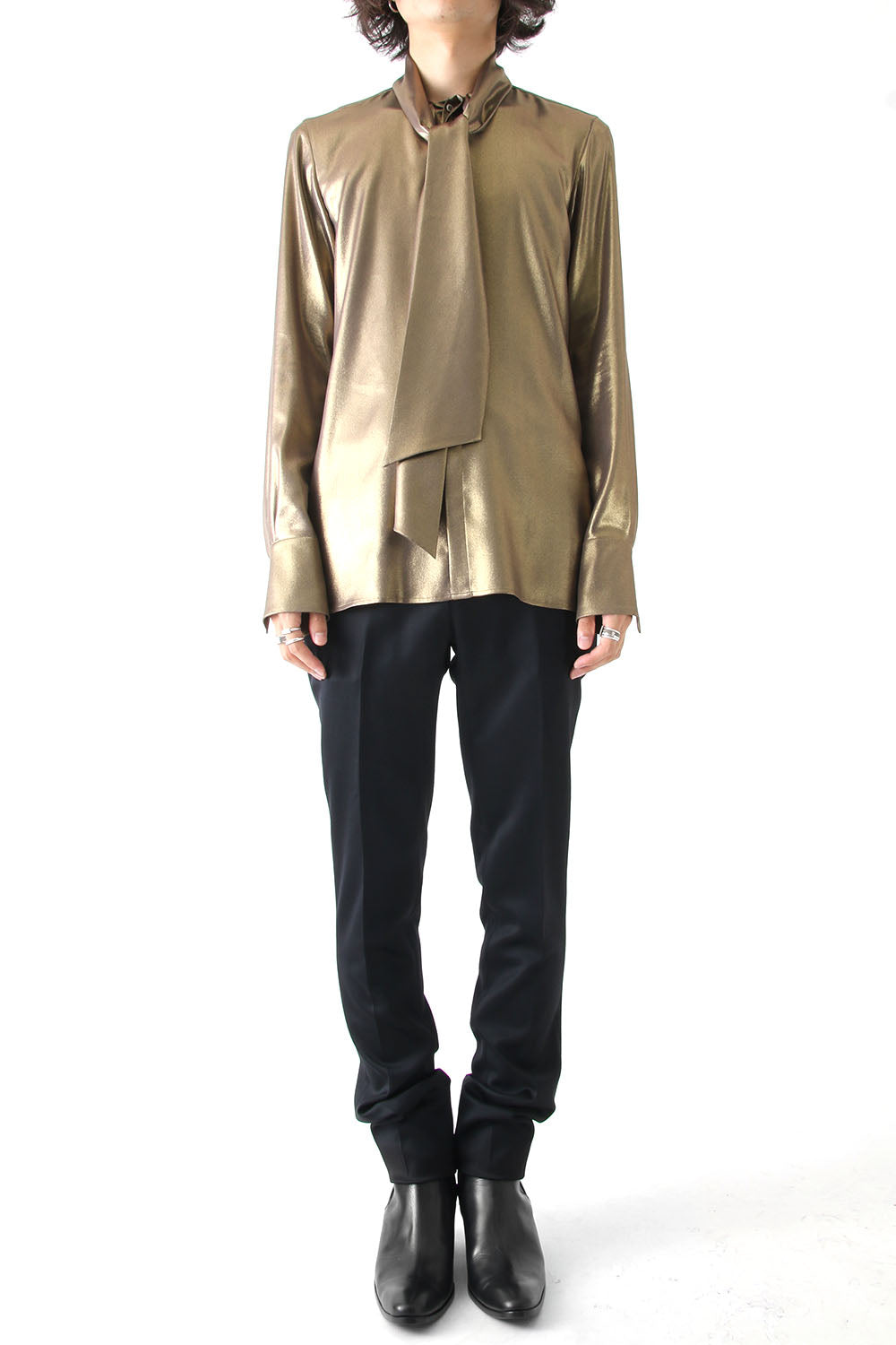 METALIC GEORGETTE SHIRT