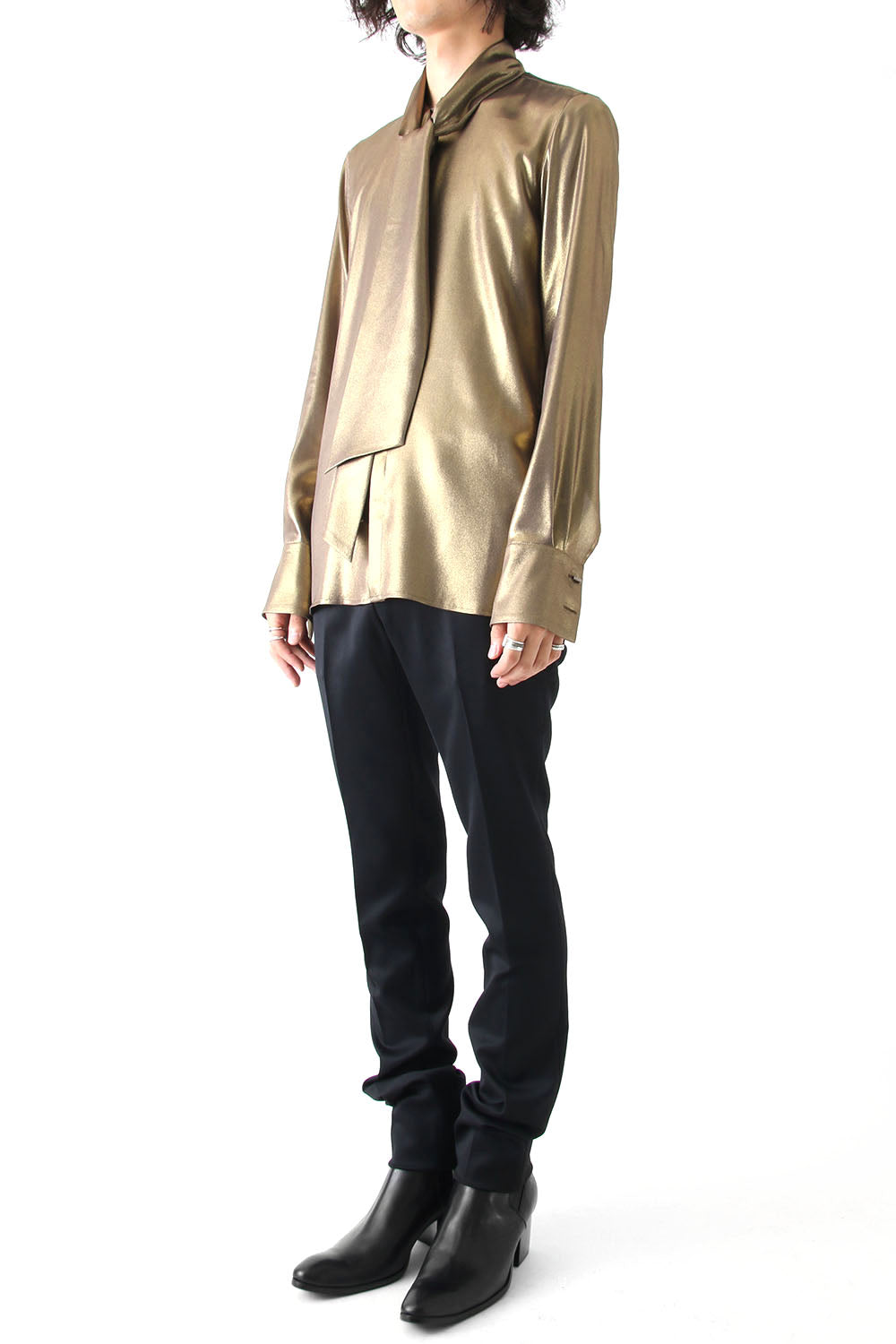 METALIC GEORGETTE SHIRT