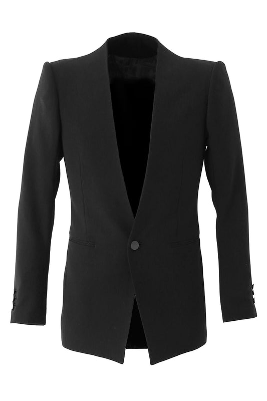 Jacket Wool Pique Black