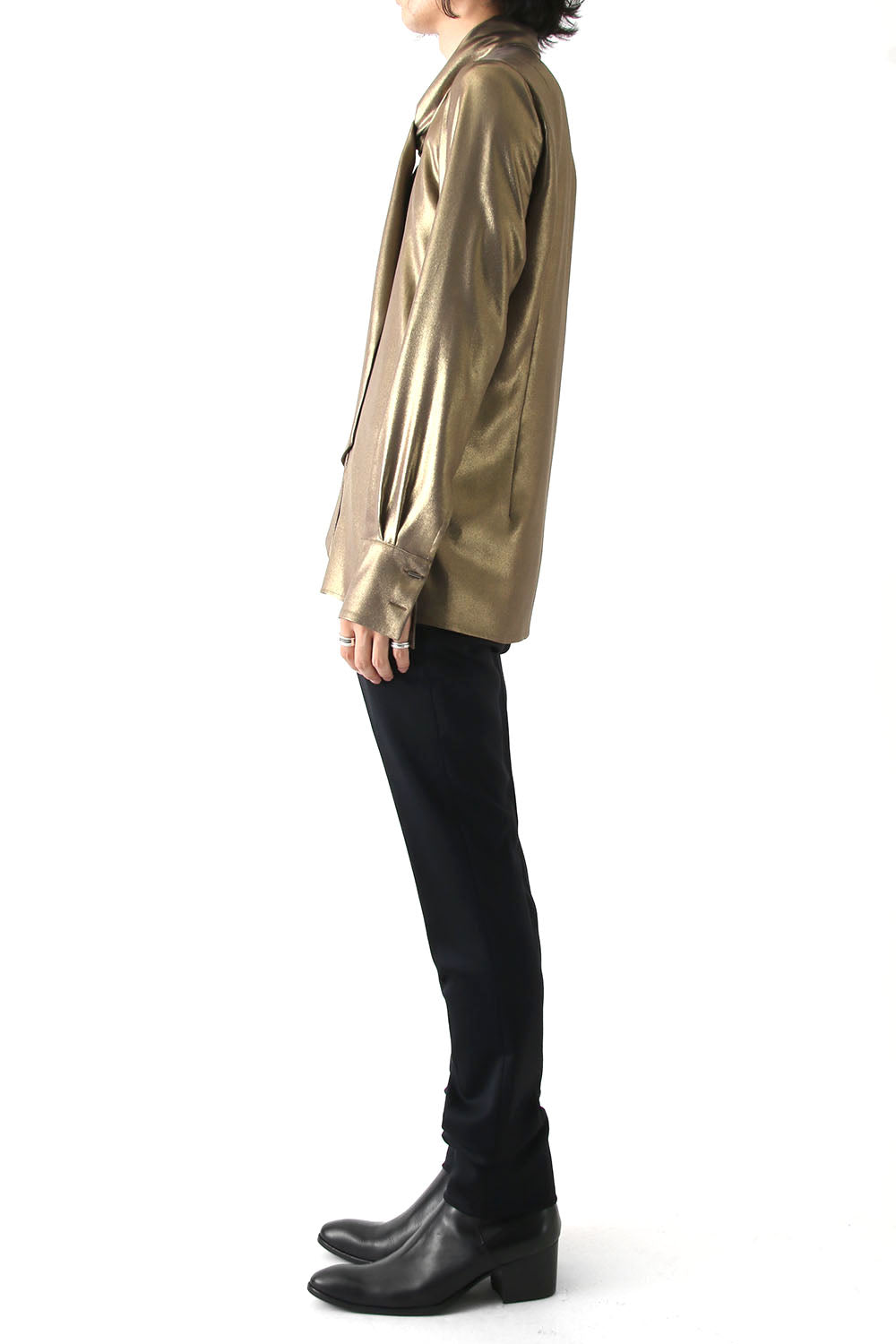 METALIC GEORGETTE SHIRT