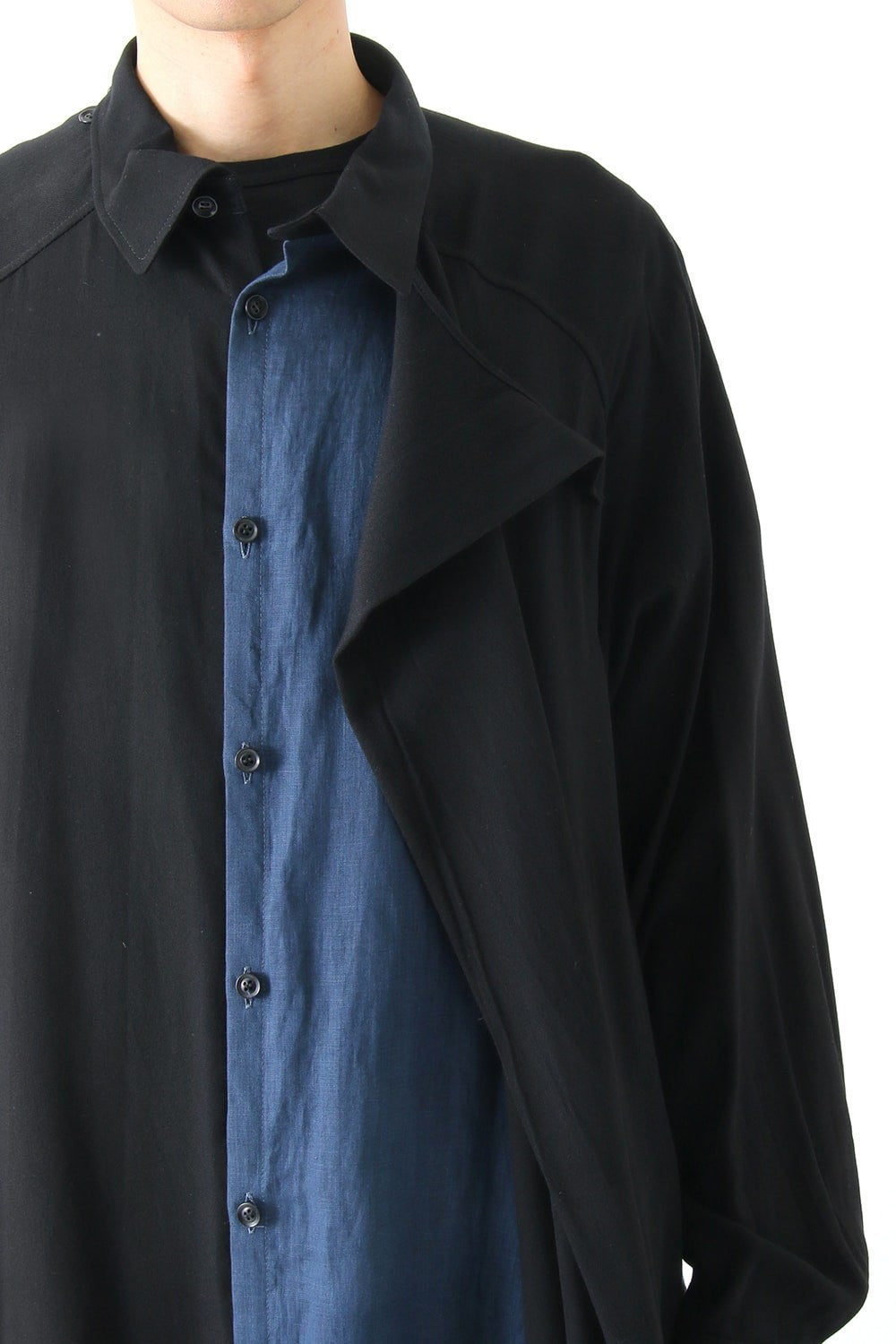 Double Left Side Shirt Coat