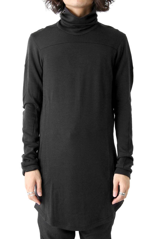 High Neck Long Sleeve Wool & Rayon