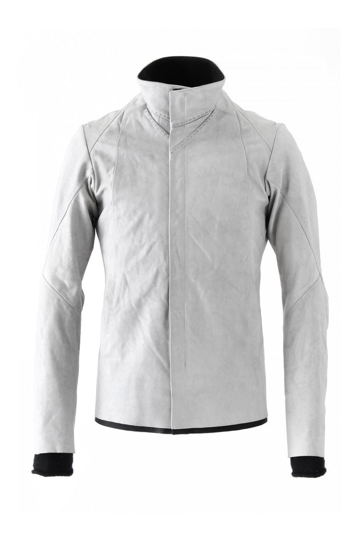 High Neck Jacket Calf Leather